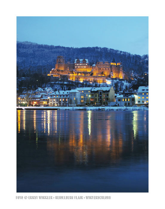 Heidelberger Schloss im Winter - Ernst Winkler